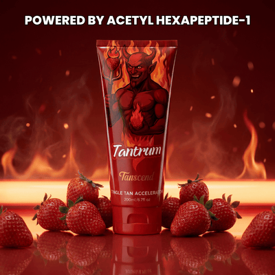 Tantrum tanning accelerator powered by Acetyl Hexapeptide-1